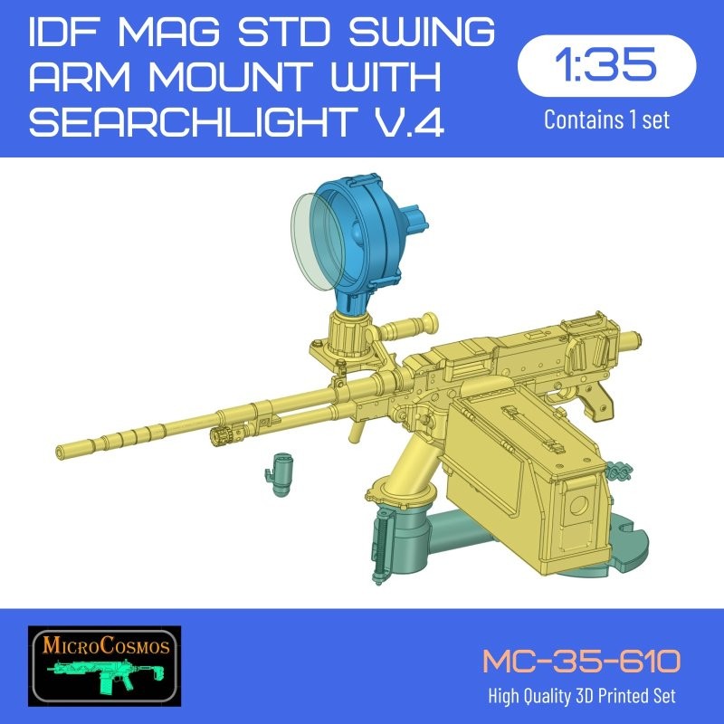 IDF MAG Std Swing arm mount with searchlight v.4, 1/35