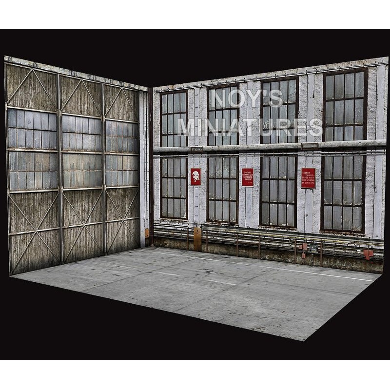 Soviet Fighter Hangar (Inside) Set - Display Print