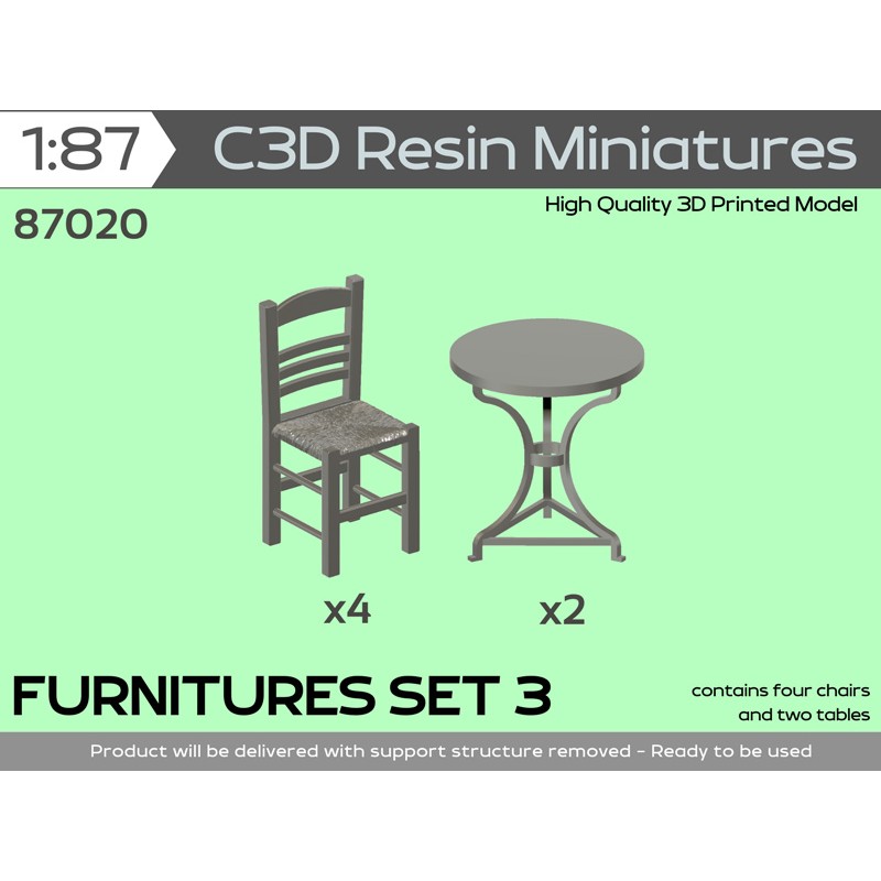 FURNITURES SET 3, 1/87