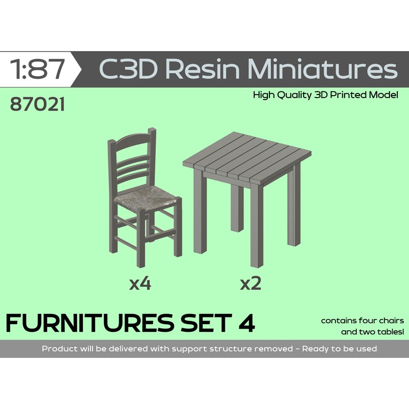 FURNITURES SET 4, 1/87