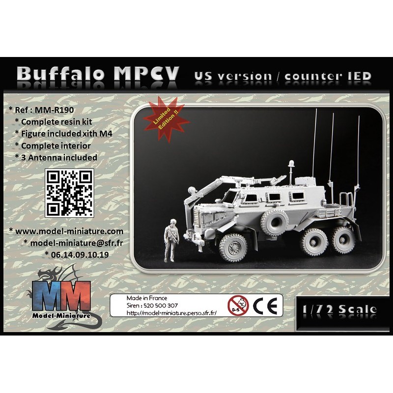 1/72  Buffalo MPCV (US version/counter IED)