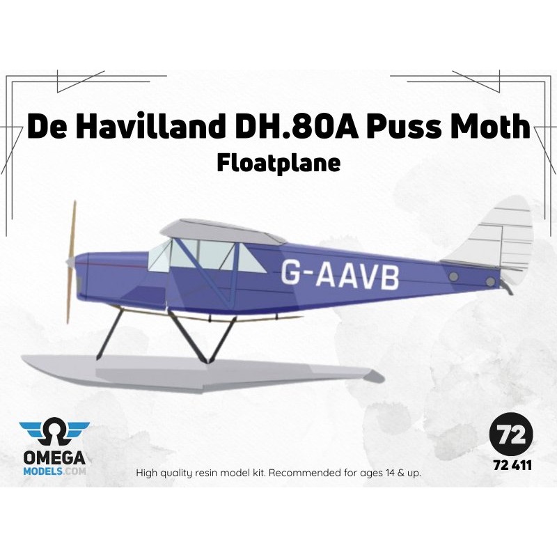 De Havilland DH.80A Puss Moth Floatplane, 1/72