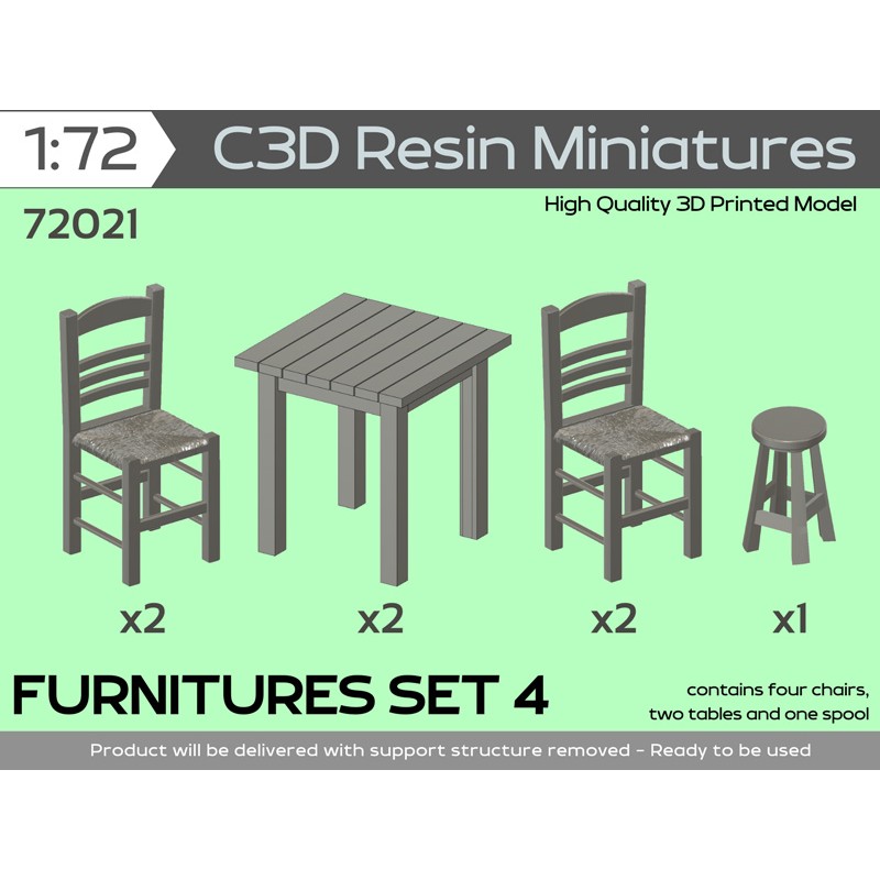 FURNITURES SET 4, 1/72