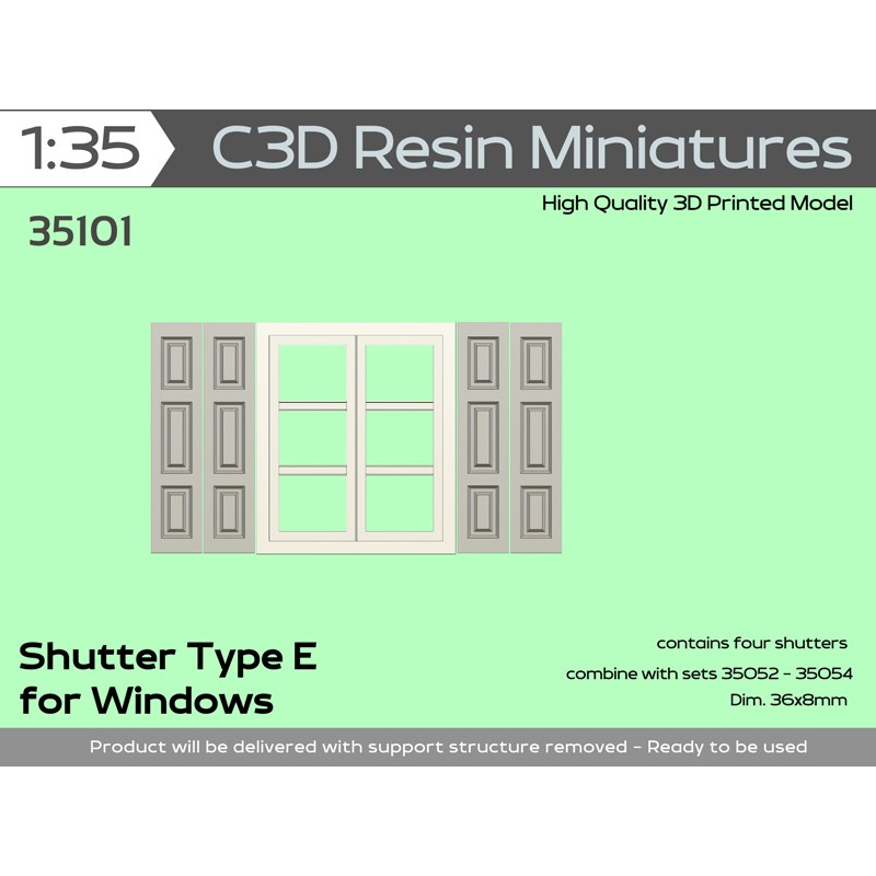 Shutter Type E for Windows, 1/35