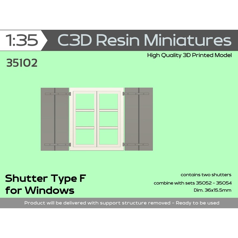 Shutter Type F for Windows, 1/35