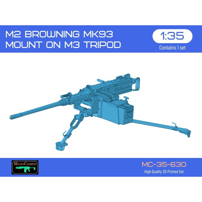M2 Browning MK93 mount on M3 tripod, 1/35