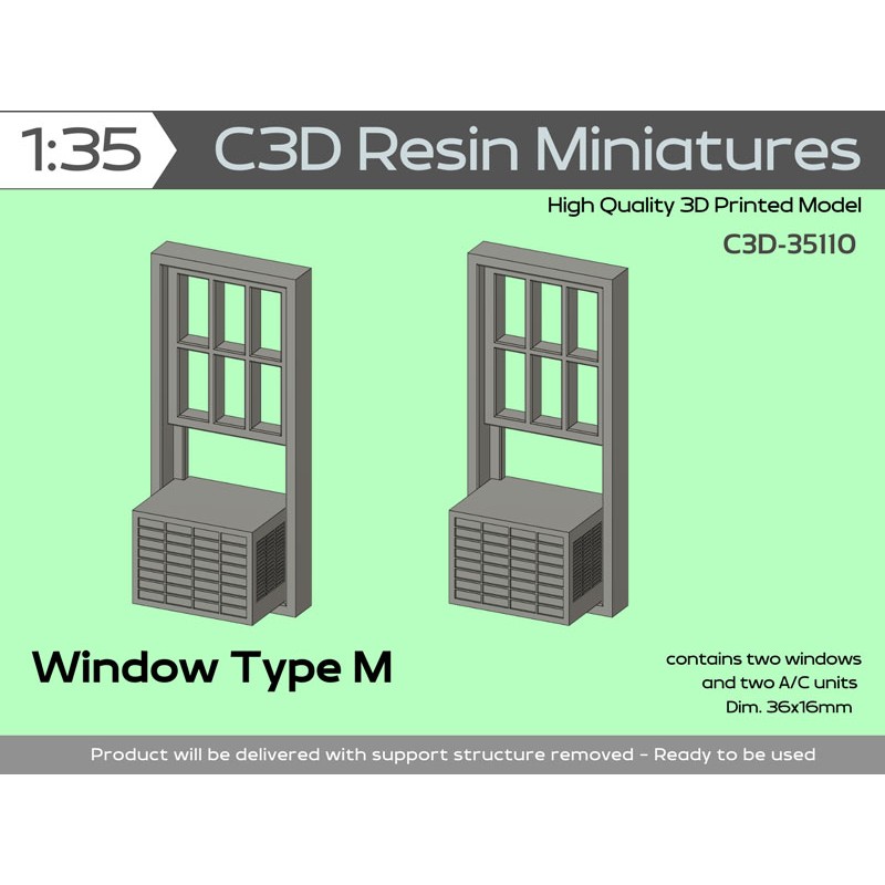 Windows Type M (slide up), 1/35