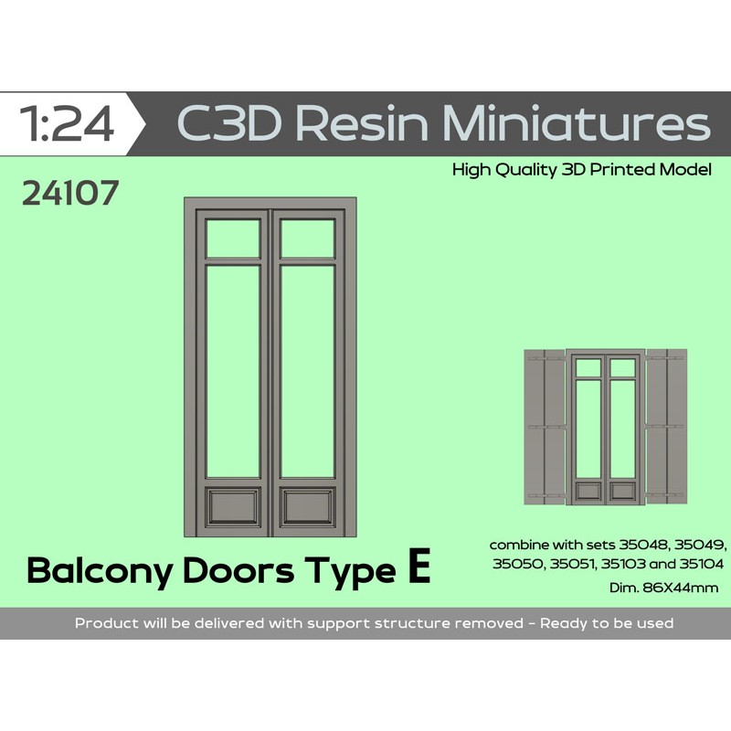 Balcony Door Type E, 1/24