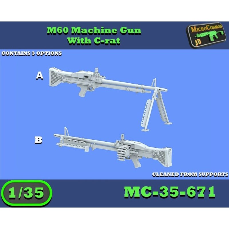 M60 Machine Gun With C-rat, 1/35