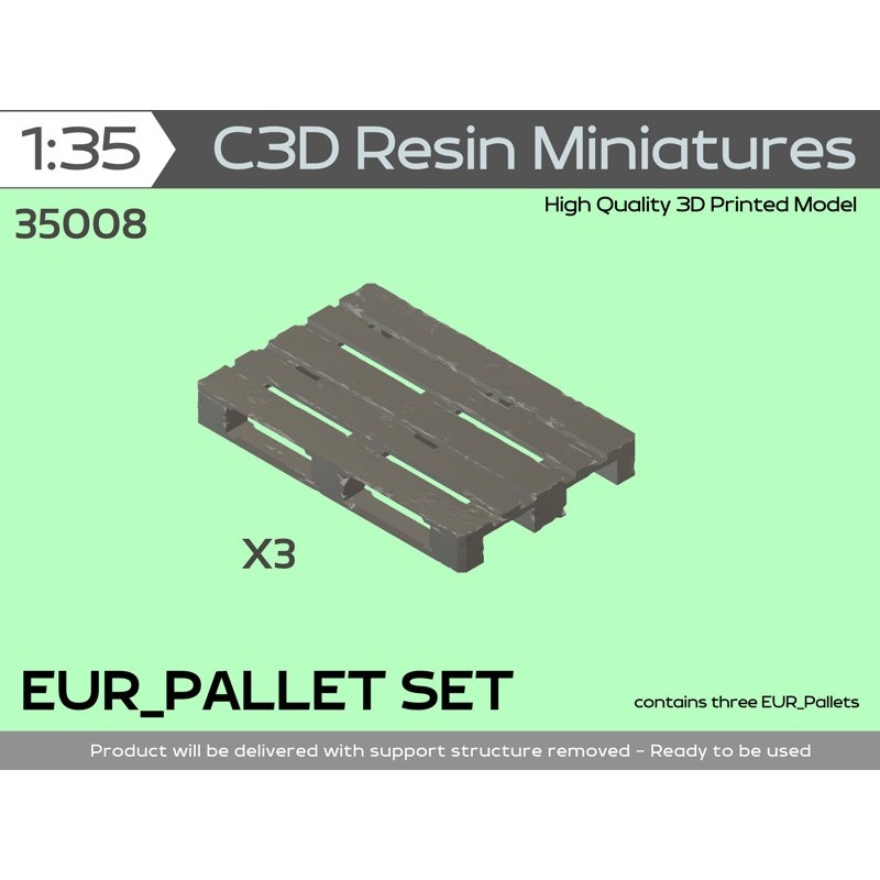 PALLETS (3pc) , 1/35
