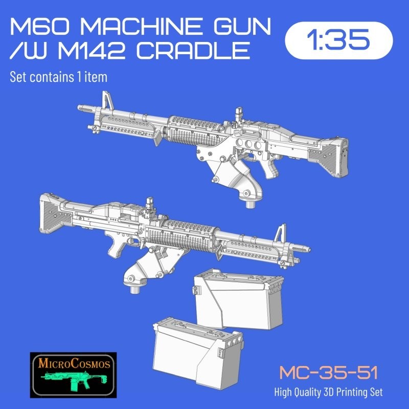 M60 Machine gun (with M142 Cradle), 1/35