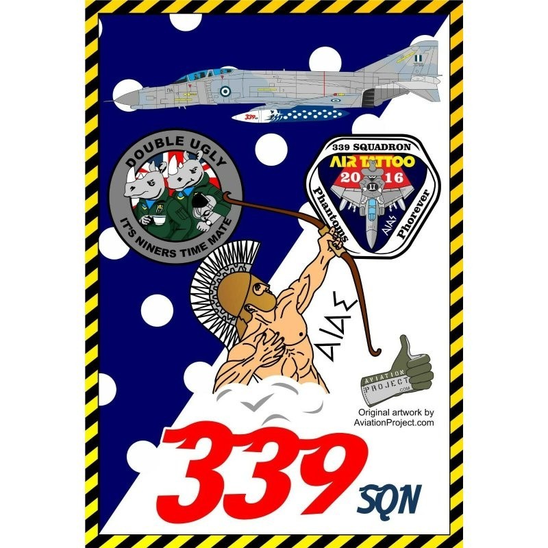 F-4E AUP 339 AIAS AT RIAT 2016 - 1/48 Decals
