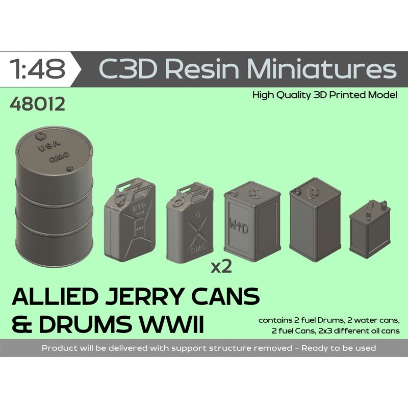 U.S. WWII Drums & Cans, 1/48