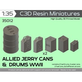 ALLIED JERRY CANS  & DRUMS WWII, 1/35