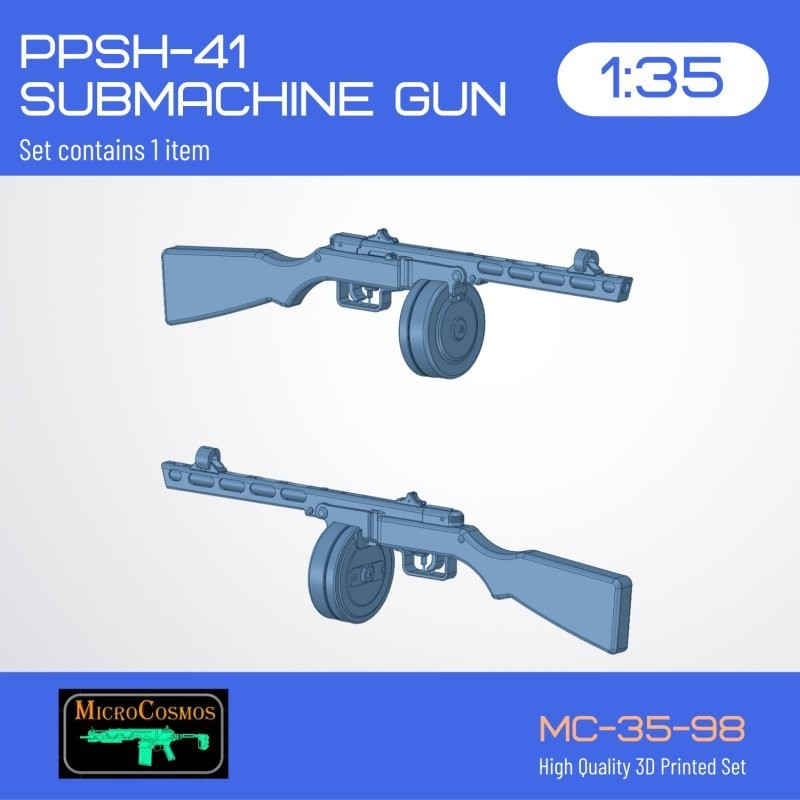 PPSh-41 submachine gun, 1/35