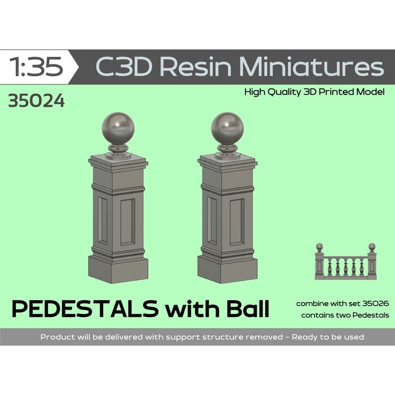 Pedestals with Ball, 1/35