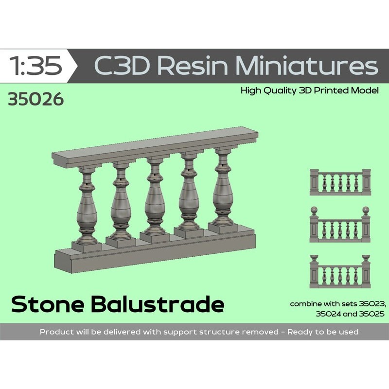 Stone Balustrade, 1/35