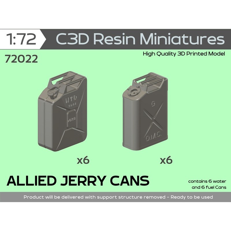ALLIED JERRY CANS WWII, 1/72