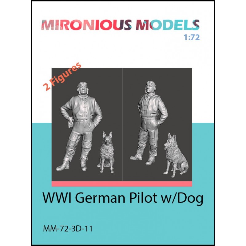 WWI German Pilot w/Dog