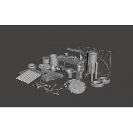 WWII Soviet Warehouse Accessories