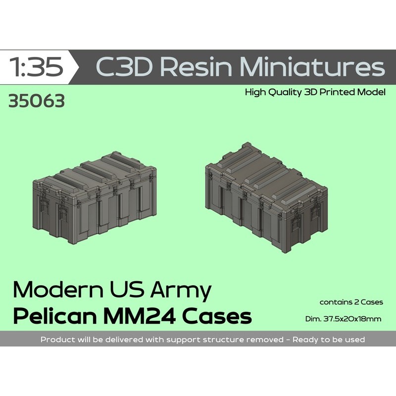 Modern US Army Pelican MM24 Cases, 1/35
