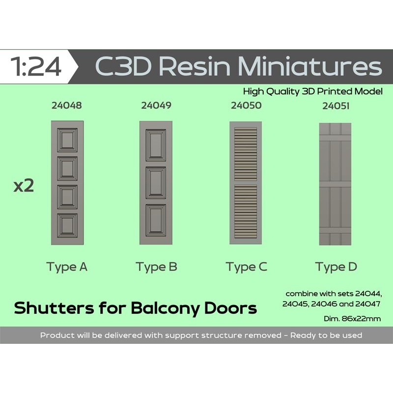 Shutters for Balcony Doors 1/35