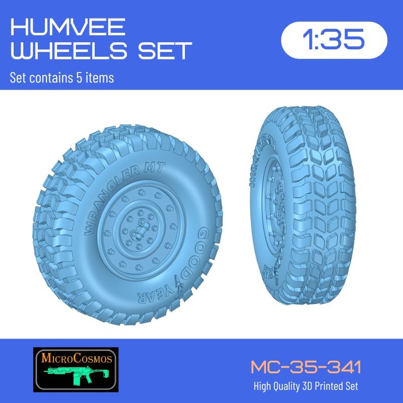 HUMVEE WHEEL SET, 1/35