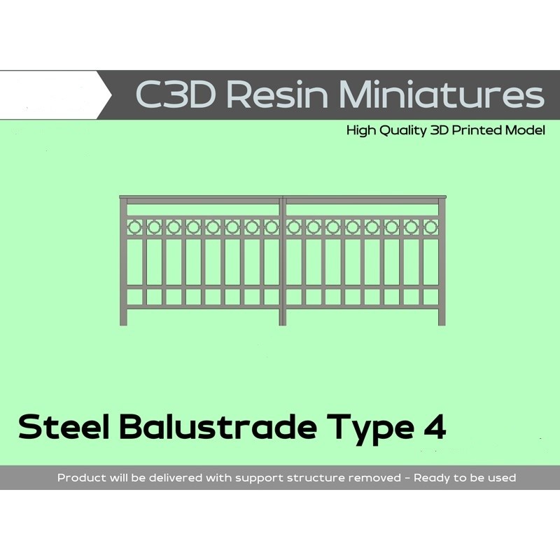 Steel Balustrade Set 4
