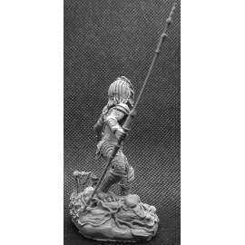 Hunter with spear 54mm