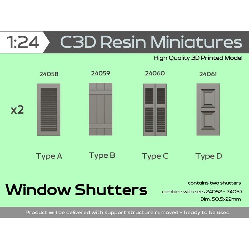 Shutters for Windows, 1/24