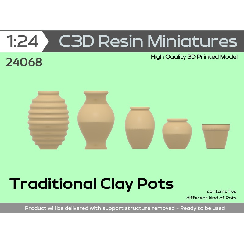 Traditional Clay Pots, 1/24