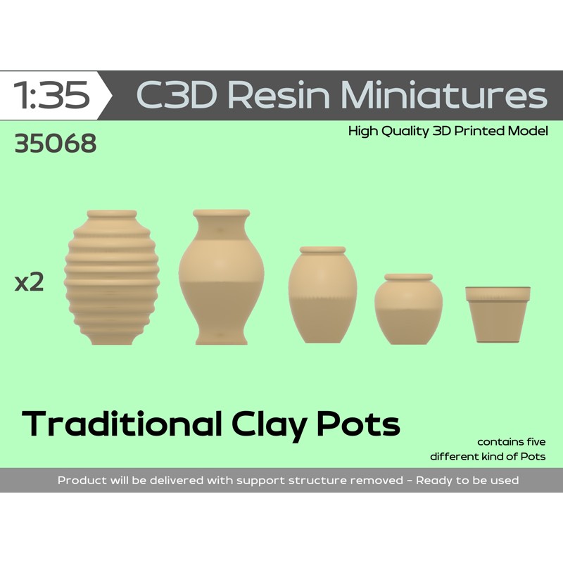 Traditional Clay Pots, 1/35