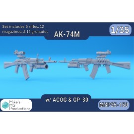 1/35 AK-74M w/ ACOG & GP-30