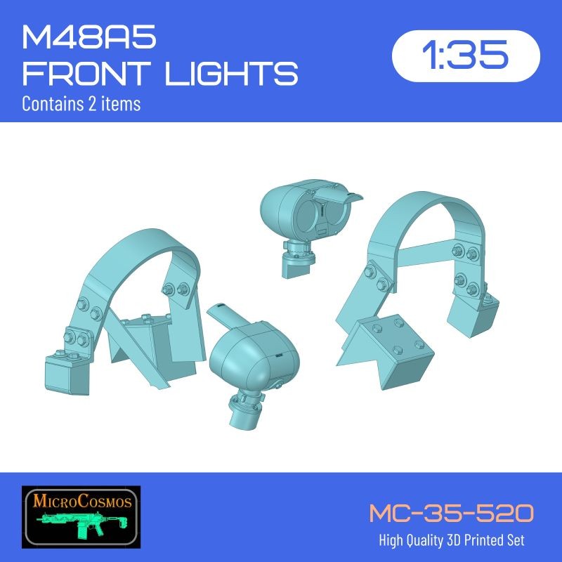 M48A5 Front Lights set, 1/35