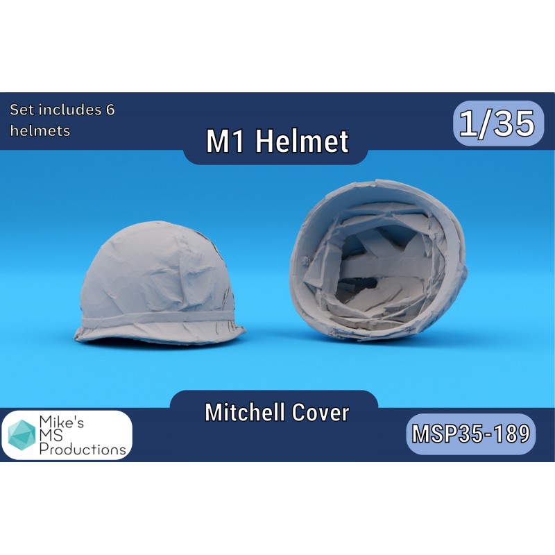 1/35 M1 Helmet with Mitchell Cover