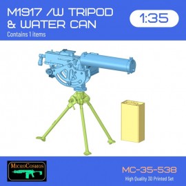M1917 Machine Gun with tripod and water can, 1/35