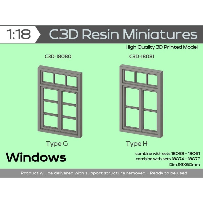 Windows - set II, 1/18