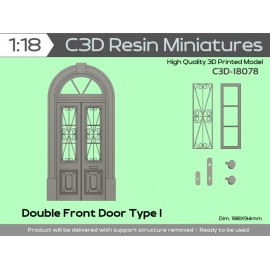 Double Front Door Type I, 1/18