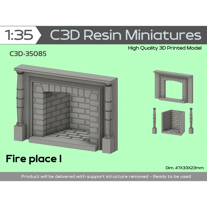 Fire place Type I, 1/35