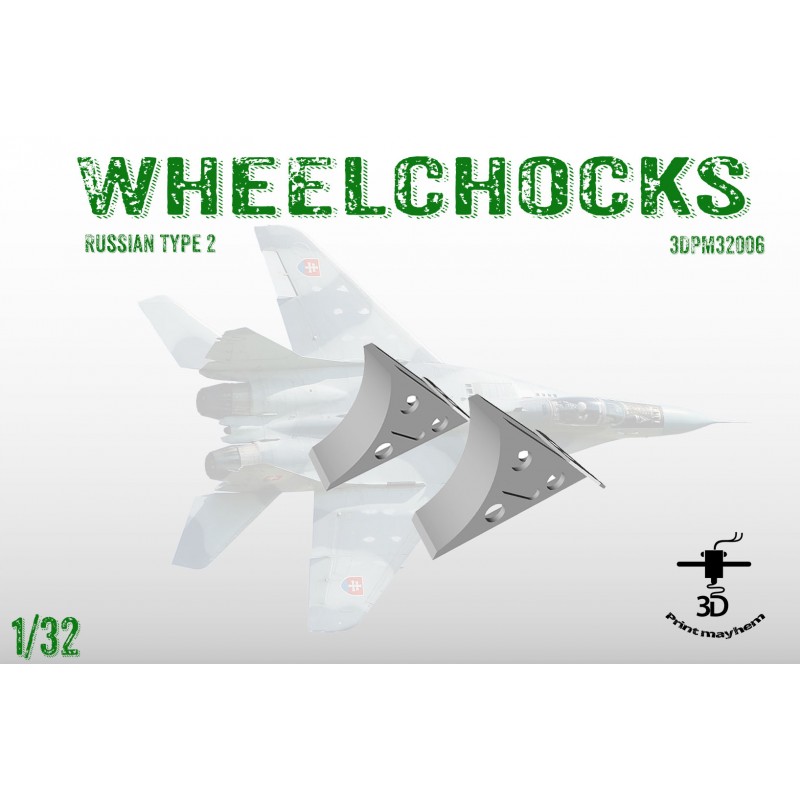 1/32 Wheel Chocks for modern Soviet/russian planes (type 2) 2 Pack