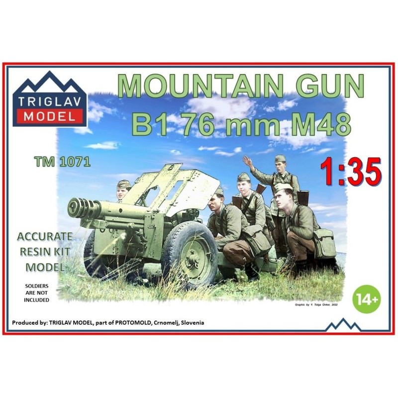 1/35 Mountain Gun B1 76mm M48