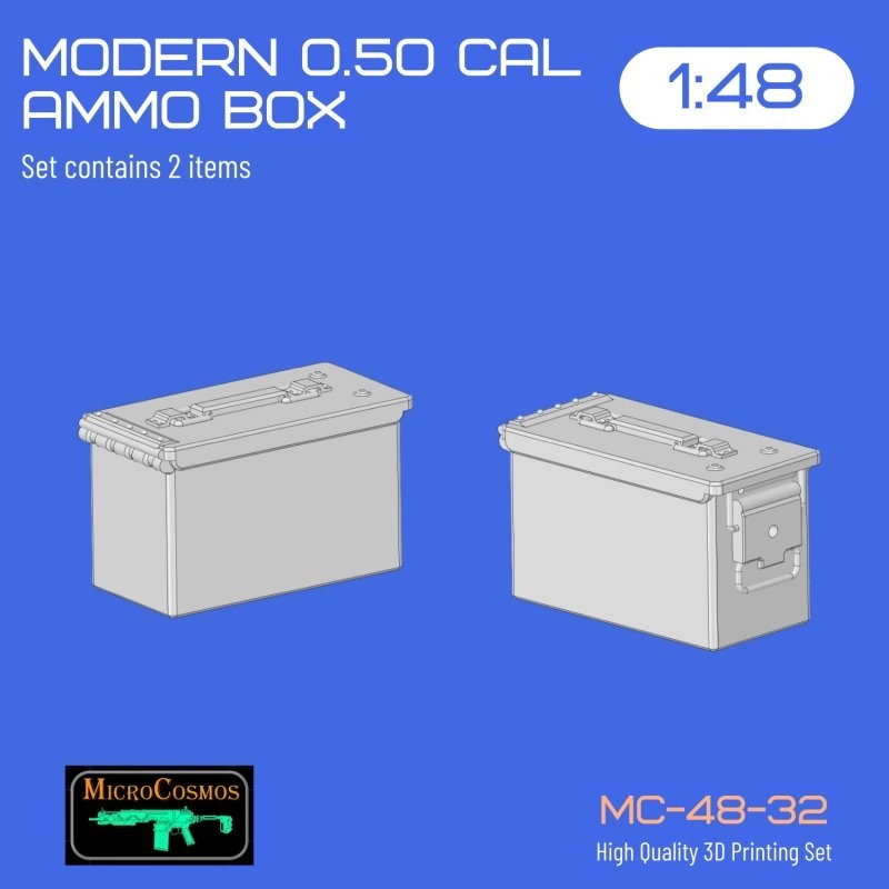 Modern 0.50Cal Ammo Box, 1/48