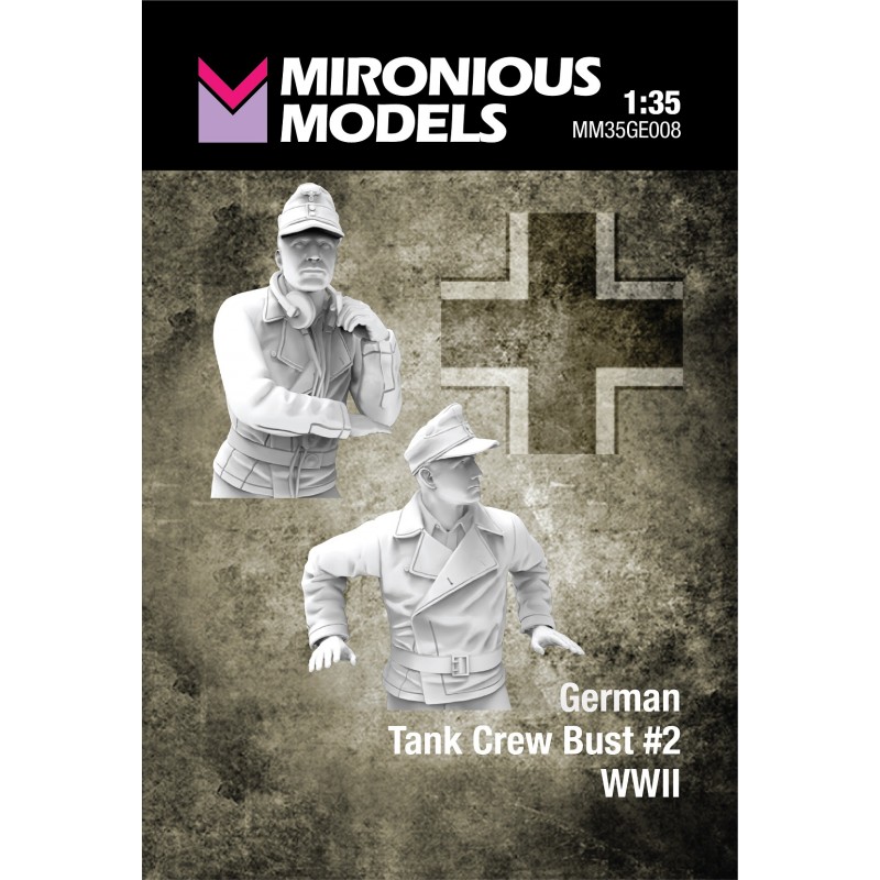 WWII German Tank Crew Bust (No.2), 1/35